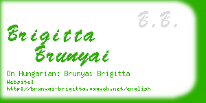 brigitta brunyai business card